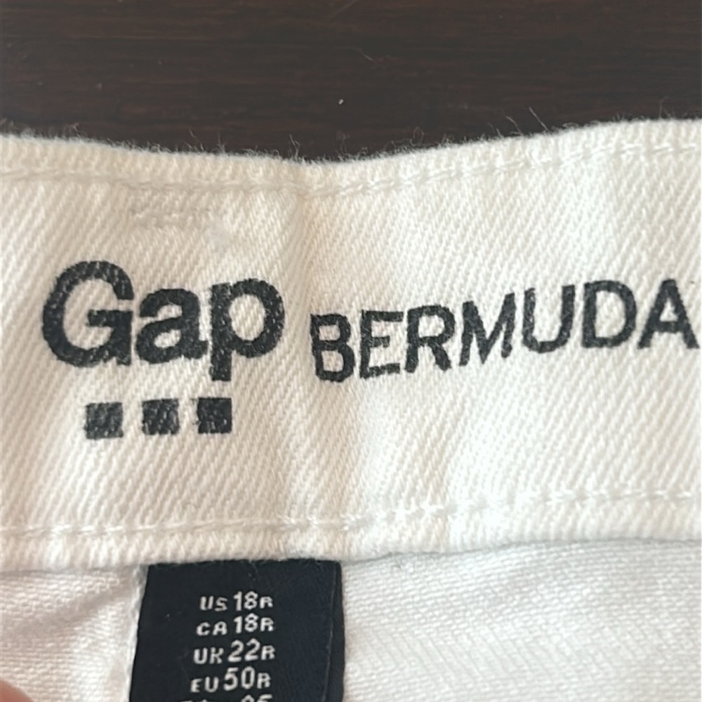 GAP White Bermuda Shorts Women Size 18 - Picture 4 of 13